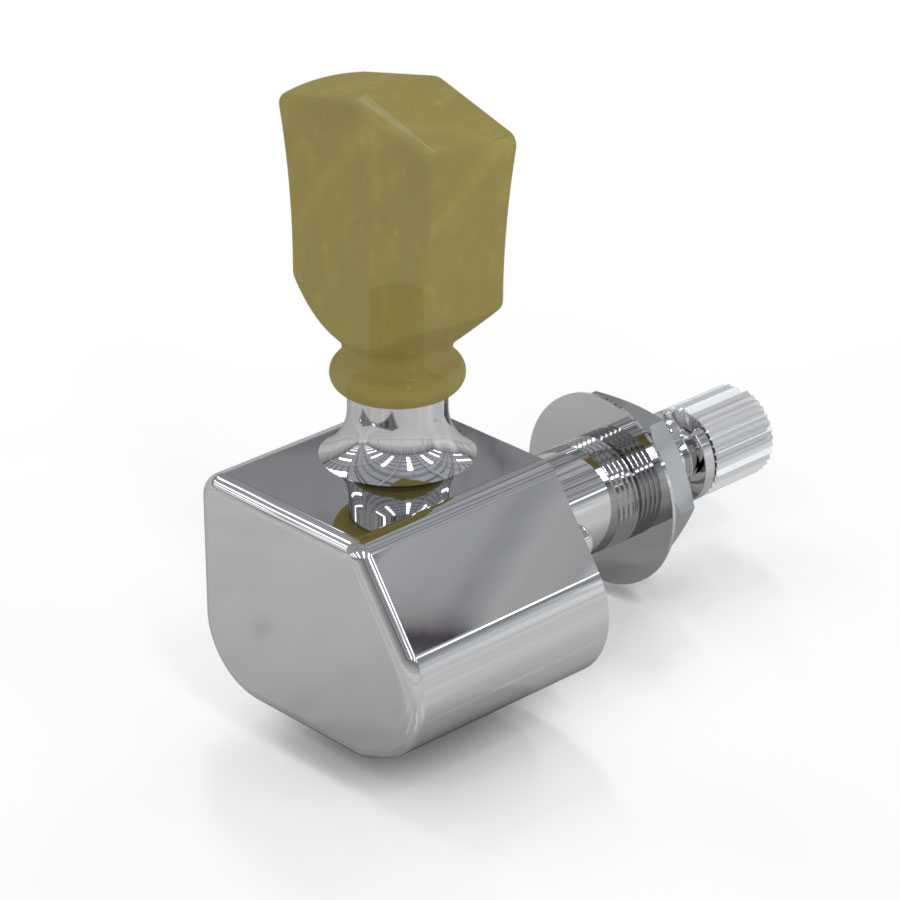 PowerHead automatic guitar tuning peg - Chrome Marble, treble side PowerHead automatic guitar tuning peg - Chrome Marble, treble side