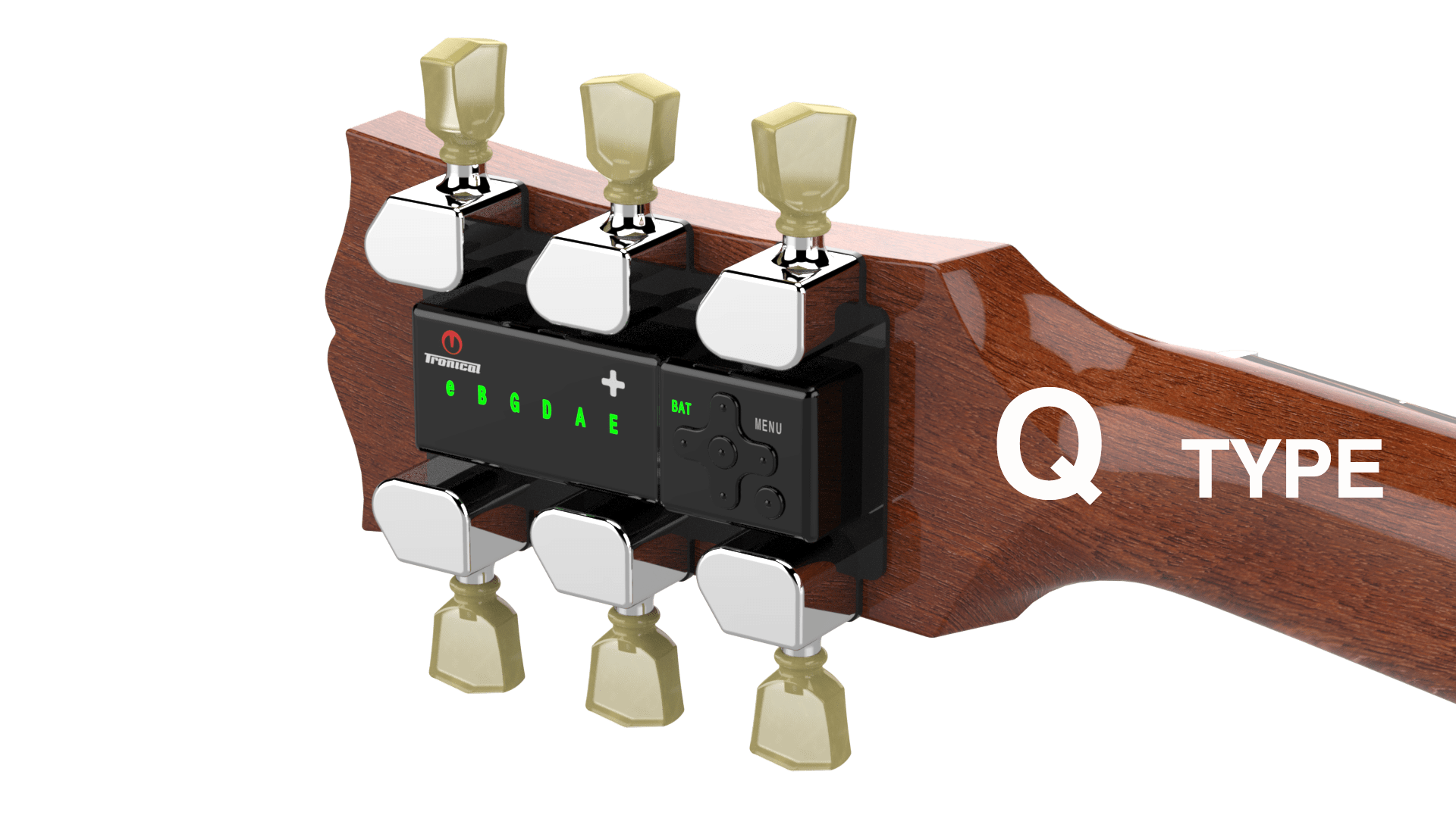 TronicalTune Sets Q Type Guitar Tuner - unique Tronical Professional Tune Sytem autotunes Guitar