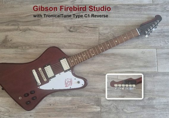 Gibson Firebird Studio fitted with TronicalTune Type C1 Reverse