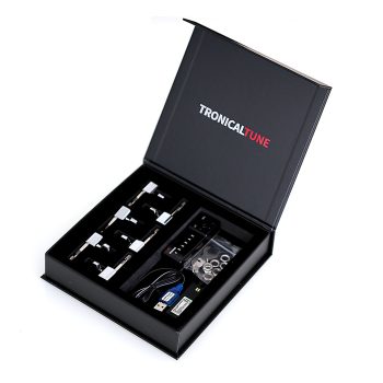 B Type Tronicaltune Guitar Tuner Open TronicalTune presentation box containing an automatic guitar tuner set and accessories