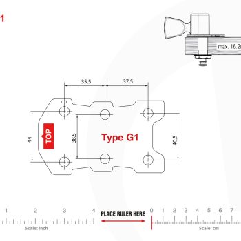 G1 Type headstock dimensions for Electrophonics Model One