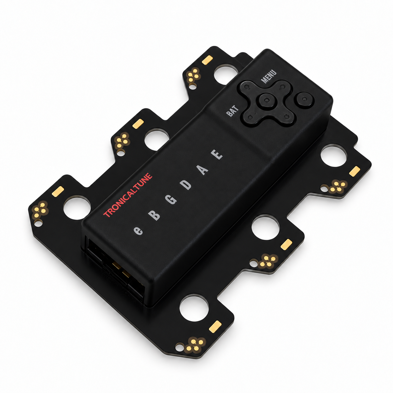 TronicalTune Electronic Upgrade for TronicalTune - Firmware V. 3.56 Current TronicalTune PCB with deep black plastic housing and control buttons on white